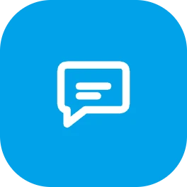 Chat bubble icon for chat and streaming platforms
